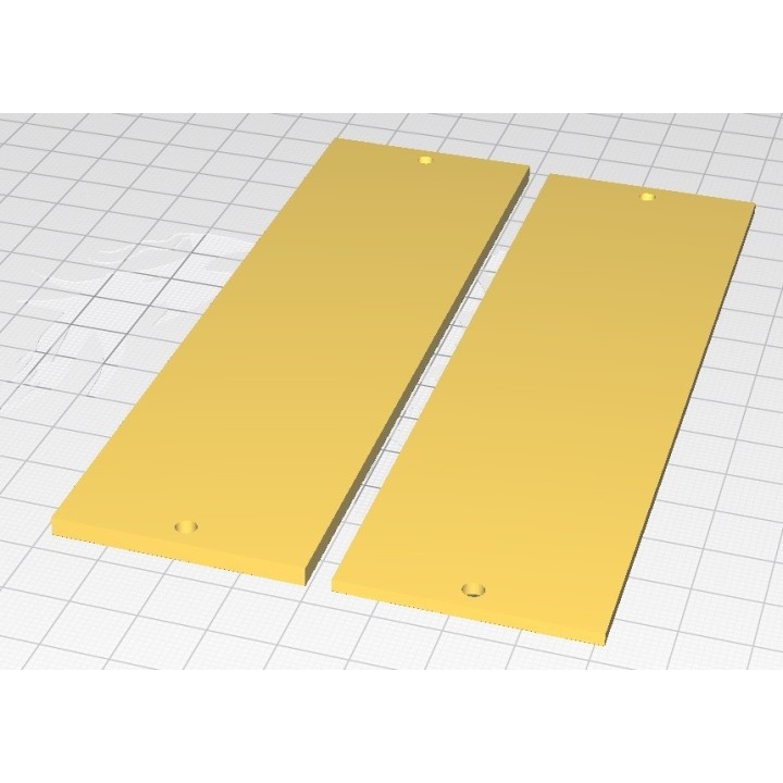500 Series rack blank panel (Digital product - STL Files)