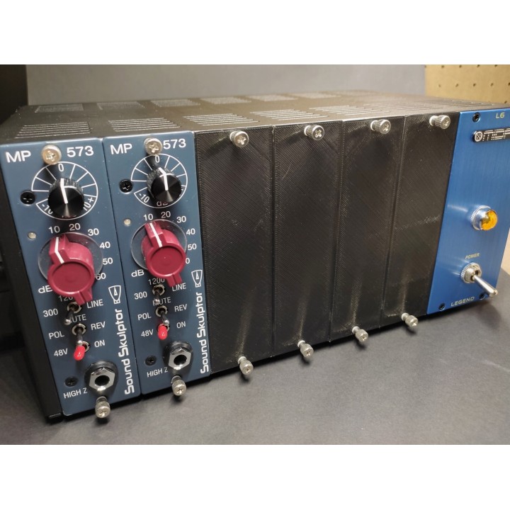 500 Series rack blank panel (Digital product - STL Files)